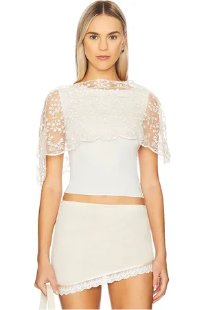 BUCI Butterfly poncho en color blanco talla M-L en - White. Talla M-L (también en XS-S).
