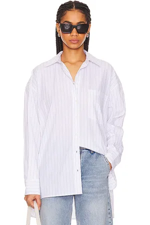 ANINE BING Camisa chrissy en color blanco talla M en - White. Talla M (también en S).
