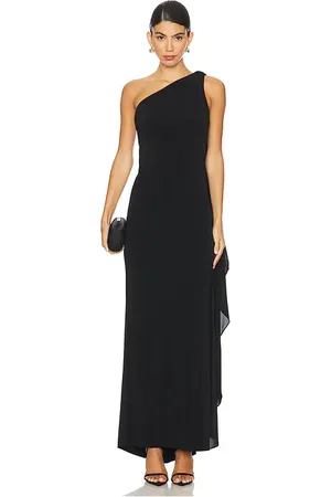 ALICE+OLIVIA Maxivestido anja one shoulder draped en color talla 10 en - Black. Talla 10 (también en 6).