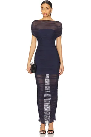 SER.O.YA Vestido midi noel en color azul marino talla XS en - Navy. Talla XS (también en XXS).