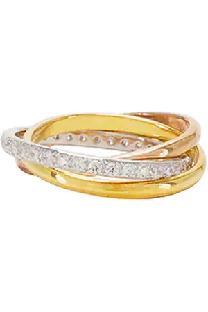 Shashi Anillo vera pave en color metallic gold,metallic silver talla 5 en - Metallic Gold,Metallic Silver. Talla 5 (también en 6).