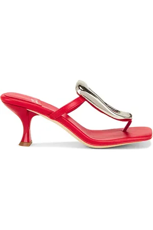 Jeffrey Campbell Sandalia linq-up-2 en color rojo talla 10 en - Red. Talla 10 (también en 6, 6.5, 7, 7.5, 8