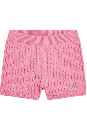 Ralph Lauren Mini short de punto cable de algodón en color rosado talla 2 en - Pink. Talla 2 (tambié
