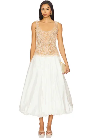 PATBO Vestido midi en color blanco talla 0 en - White. Talla 0 (también en 2, 6, 8).