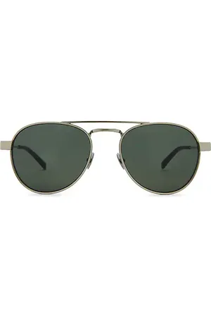 Saint Laurent Gafas de sol en color metálico talla all en - Metallic Silver. Talla all.