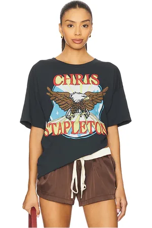 DAYDREAMER Camiseta chris stapleton eagle merch en color negro talla L en - Black. Talla L (también en M, S, XL, XS).