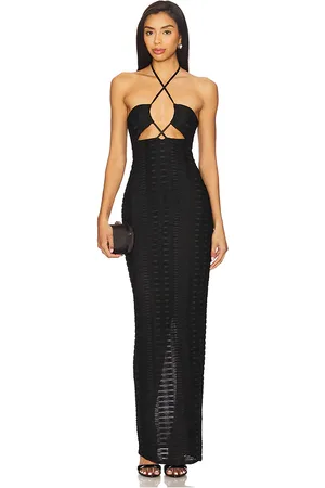Michael Costello Vestido ingrid en color talla L en - Black. Talla L (también en M, S, XL, XS, XXS).