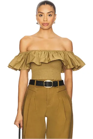 RONNY KOBO Top descubierto dira en color verde oliva talla L en - Olive. Talla L (también en M, S, XS).