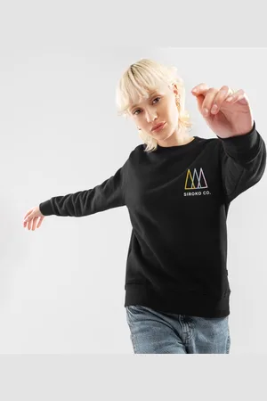 Siroko Sudadera sin Capucha con Cuello Redondo para Mujer Chain-W