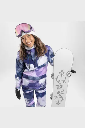 Siroko Chamarra de Nieve con Bolsillo Canguro para Mujer W3-W Cloudmont