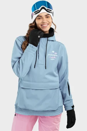 Siroko 65 Chamarra de Nieve con Bolsillo Canguro para Mujer W3-W Prags