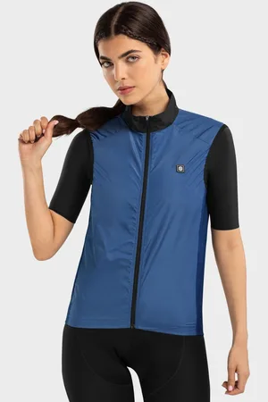 Siroko 50 Chaleco Cortavientos de Ciclismo para Mujer V1-W Marine