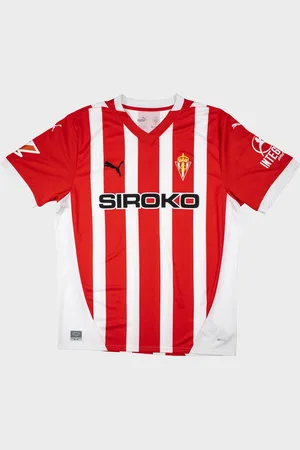Siroko 30 Playera Oficial Real Sporting de Gijón para Niños - RSG Jersey 1st Kit 2024