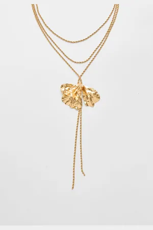 Stradivarius Collar lariat flor OS