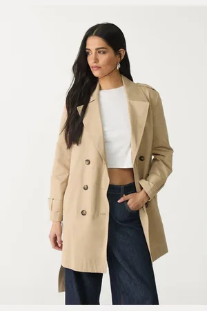 Stradivarius Trench regular básica cinturón 30