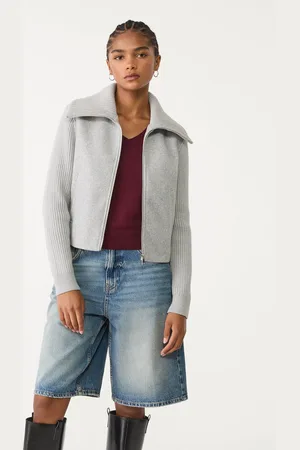 Stradivarius Cazadora soft punto combinado 28