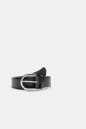 Stradivarius Cinturón hebilla semicírculo 80
