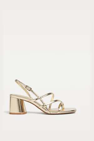 Stradivarius Sandalia tacón ancho 24½