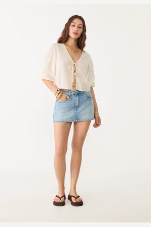 Stradivarius D62 Falda pantalón denim 28