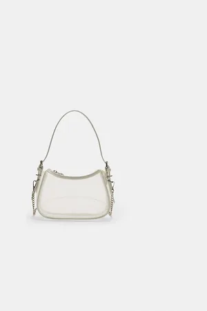 Stradivarius Bolso hombro semitransparente rejilla OS