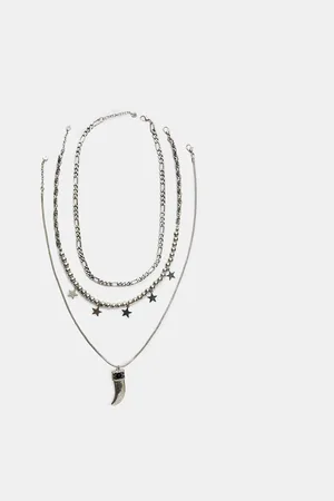 Stradivarius Set 3 collares estrellas y charm OS