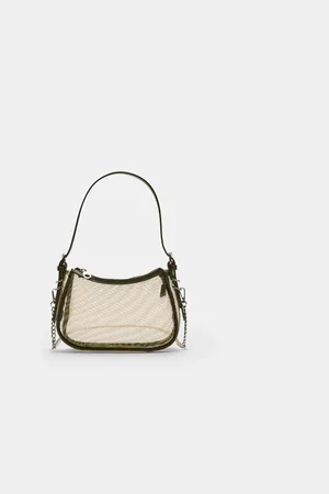 Stradivarius Bolso hombro semitransparente rejilla OS