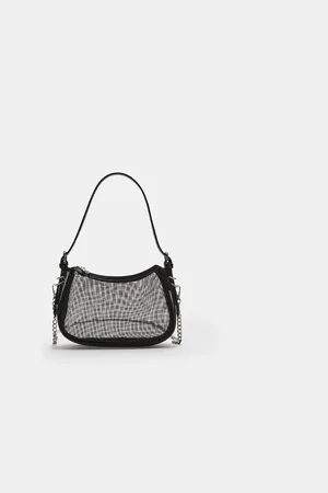 Stradivarius Bolso hombro semitransparente rejilla OS