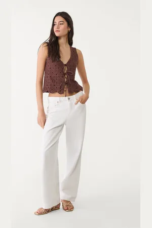 Stradivarius Chaleco combinado crochet 32