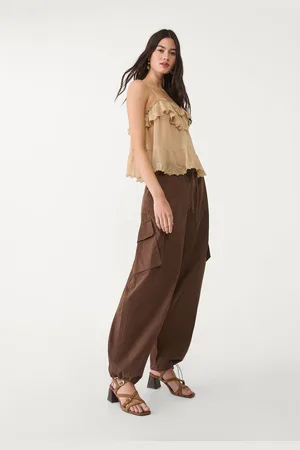 Stradivarius Pantalón barrel cargo balloon 30