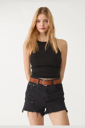 Stradivarius D75 Short denim rotos 34