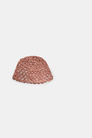 Stradivarius Gorro casquete lentejuelas OS