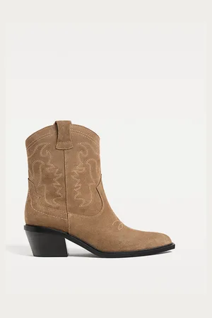 Stradivarius Botines cowboy serraje 25½