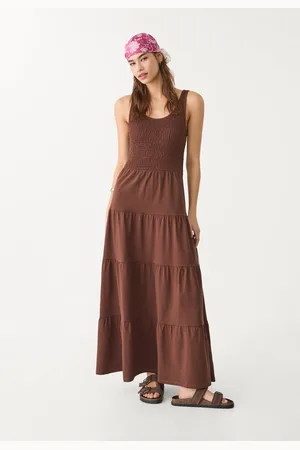 Stradivarius Vestido largo fluido 28