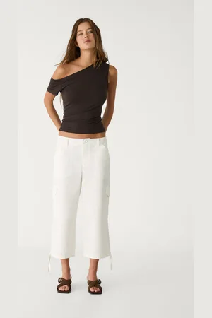 Stradivarius Pantalón capri cargo 32