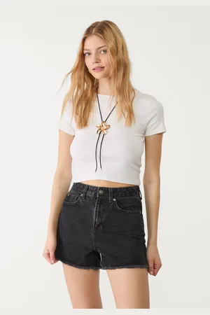Stradivarius Short denim brillos 34
