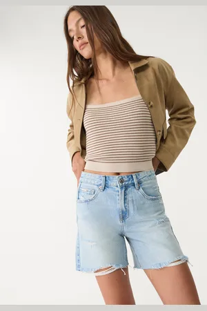 Stradivarius D93 Short denim longline 30
