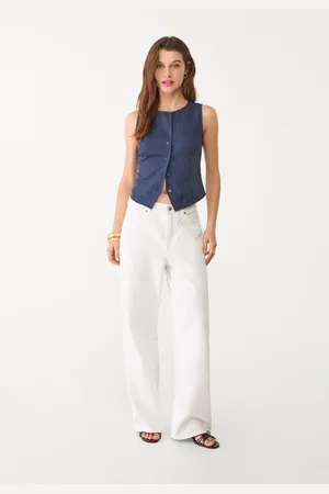Stradivarius Top botones textura 30