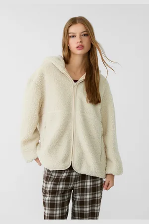 Stradivarius Cazadora capucha efecto borreguillo 32
