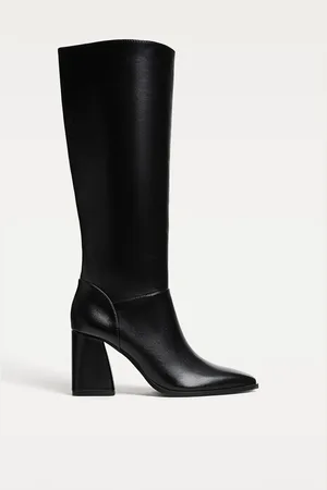 Stradivarius Botas altas tacón 23½