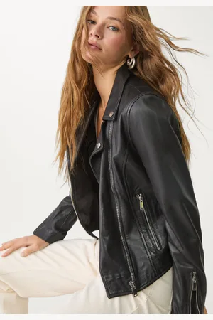 Stradivarius Cazadora biker piel 30