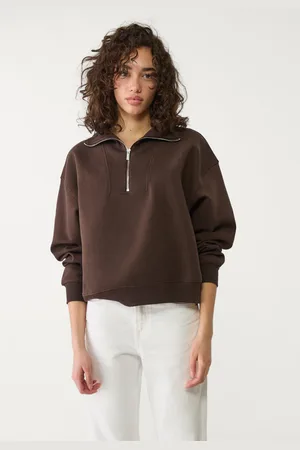 Stradivarius Sudadera cuello subido cremallera 32