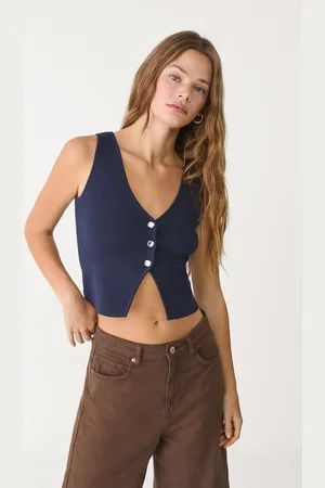 Stradivarius Top punto botones 30