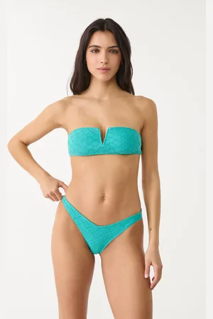 Stradivarius Top bikini bandeau V crochet M