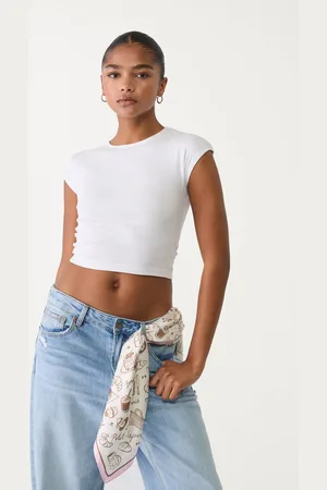Stradivarius Camiseta básica ajustada crop 26