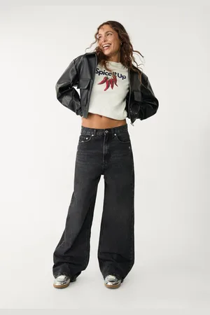 Stradivarius D88 Jeans baggy wide leg 34