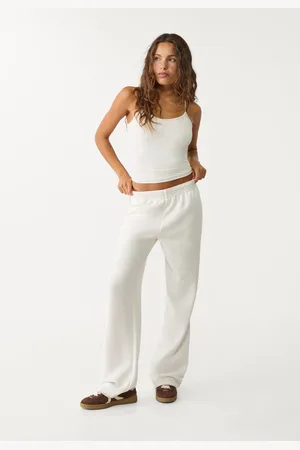 Stradivarius Pantalón straight tacto suave 30