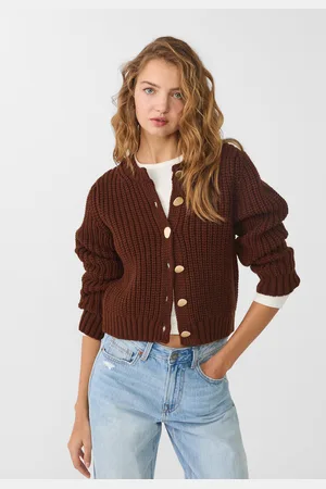 Stradivarius Chaqueta de punto botones dorados 26
