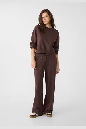 Stradivarius Pantalón jogger wide leg 24