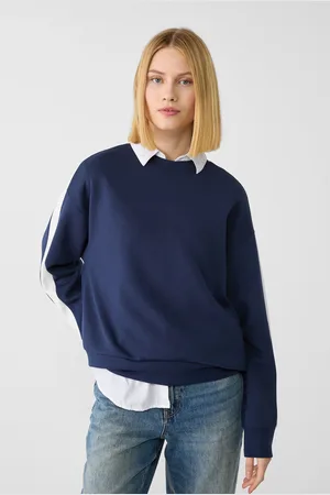 Stradivarius Sudadera raya lateral tacto suave 26