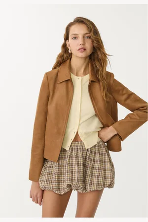 Stradivarius Falda mini balloon cuadros 24